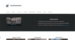 Desktop Screenshot of davidwohlmusic.com